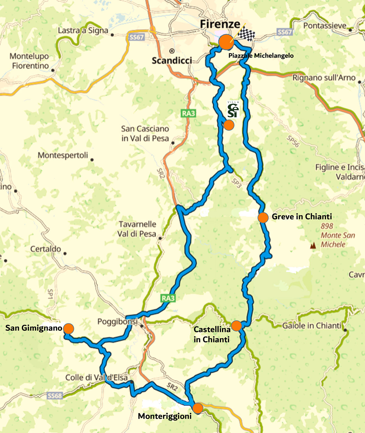 Chianti e Jacuzzi - 150 km, full day